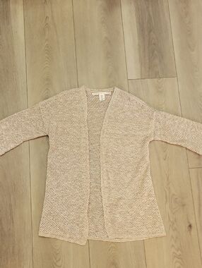 Max Studio Blush Open-Front Knit Cardigan